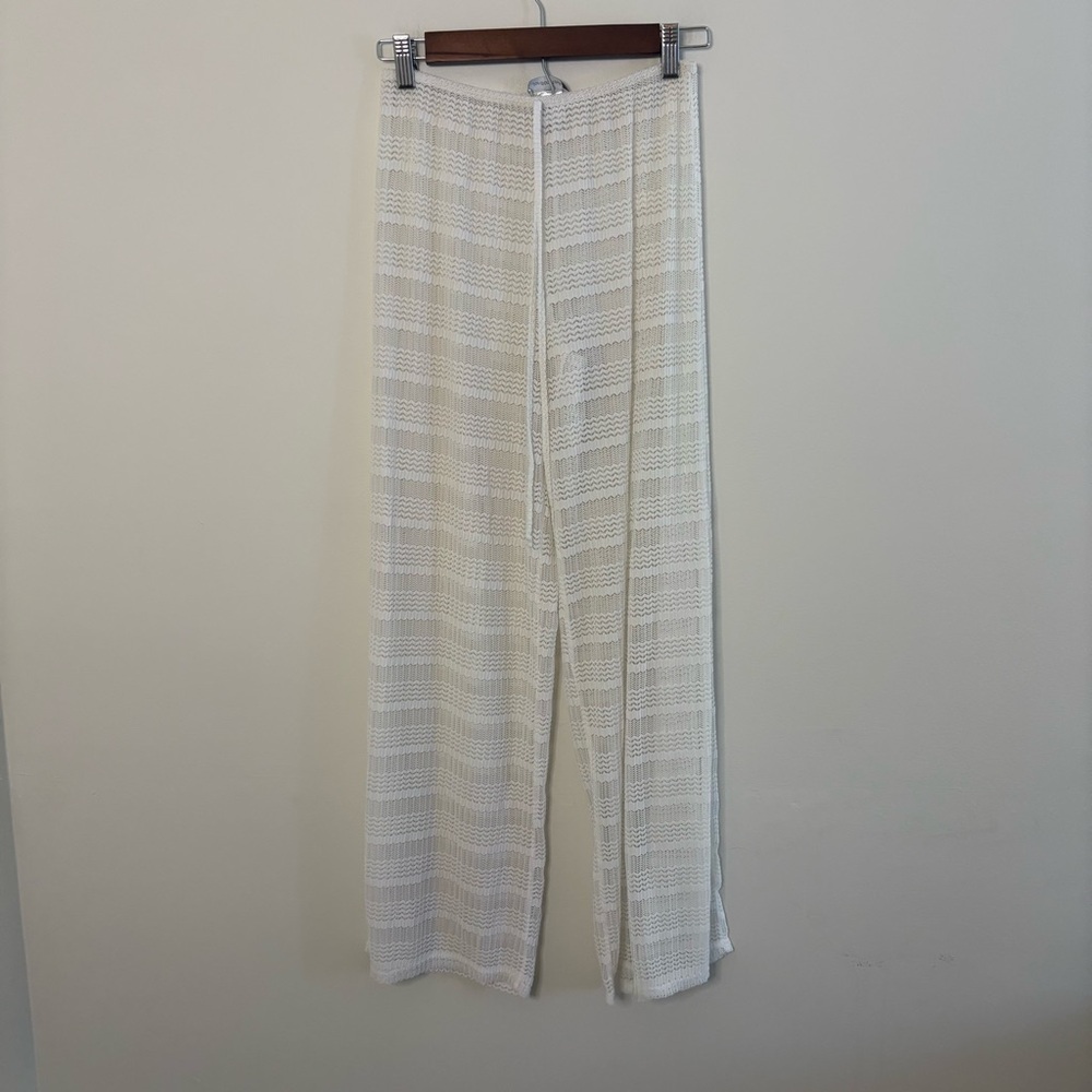 Jordan Taylor Women’s Medium White Beach Pants Breathable Classic Preppy Vaca
